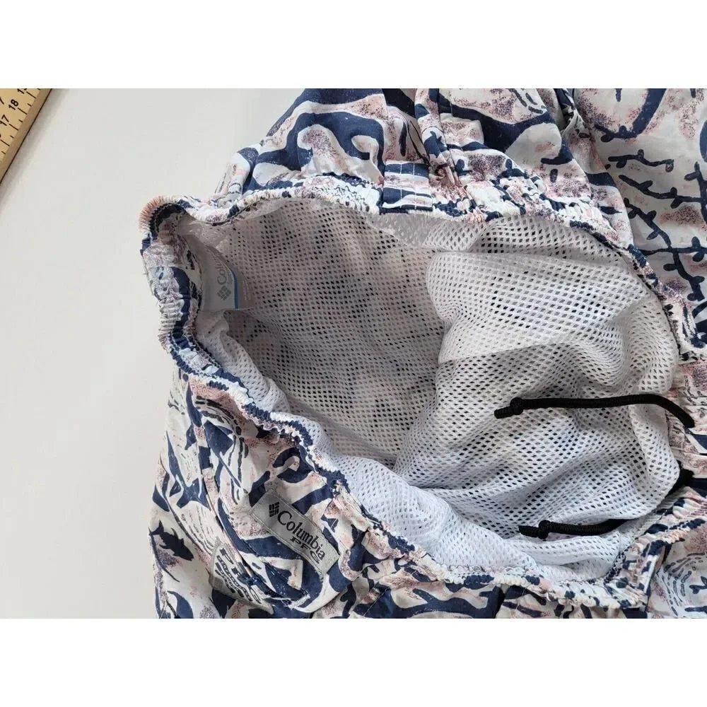 Columbia PFG Floral UGA Lined 6” Swim Trunk Shorts Men's Sz Small - Picture 6 of 10